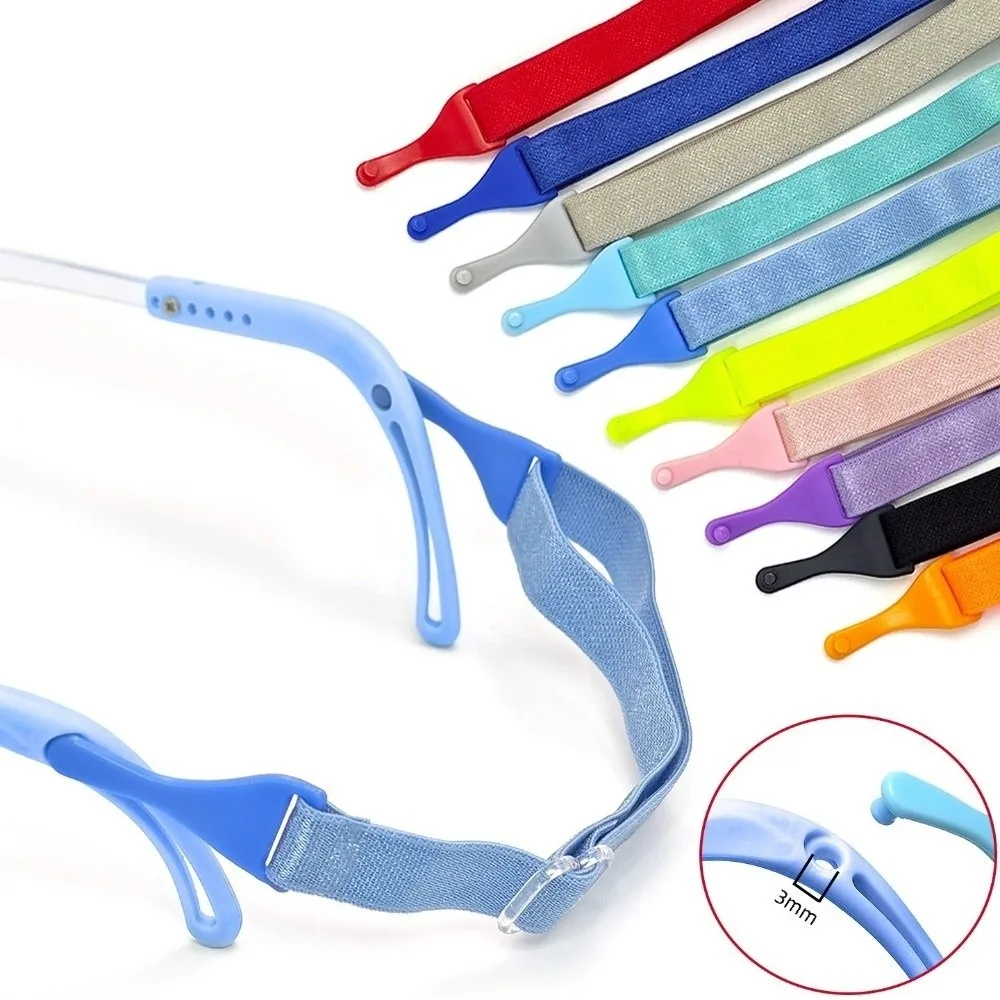 Comfort Fit Removable Eyeglasses Straps Anti-Slip Adjustable Sunglasses Chains Elastic Anti Drop Glasses Chain Eye Accessories