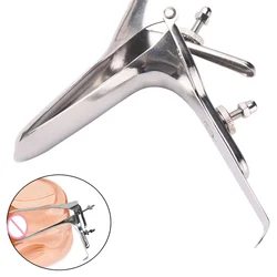 Vagina Dilator Medical Stainless Steel Speculum Mirror Anus Expansion Anal Plugs Adult Sex Toys Enema Sex Products for Couples