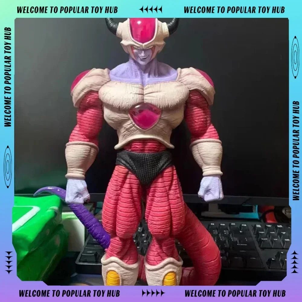 In Stock 34cm Dragon Ball Figure Frieza Figures Form Second Platform Frieza Figurine Custom Collectible Model Desk Birthday Gift