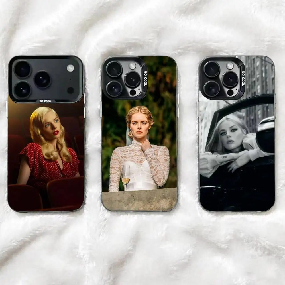 

Actress Samara Weaving Phone Case For iPhone 17,16,15,14,13,12,11 Plus,Pro Max,XS,Colorful Silver Black Cover