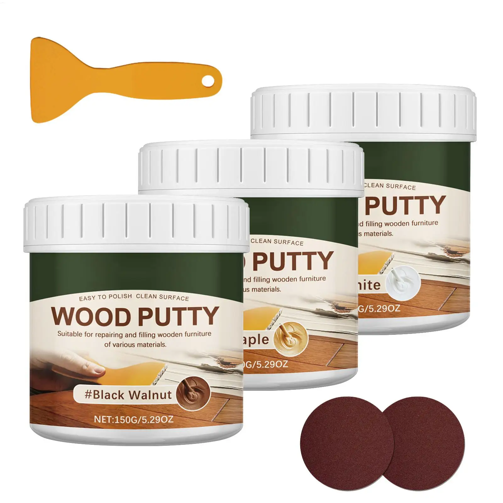 Wood Filler Exterior Stainable Wood Filler Practical Wood Hole Filler Exterior Wood Filler for Holes Floors Cabinets Tables