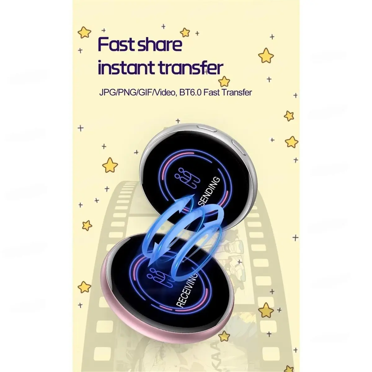 Electronic Display Badge Bluetooth Smart Cyber Badge 1.7
