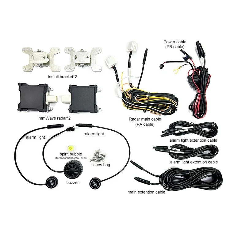 Universal Car Bsd 77ghz Blind Spot Monit o r Sensor Flashing Led Indicator Alarm LCA Change lane ADAS Bsd Car System
