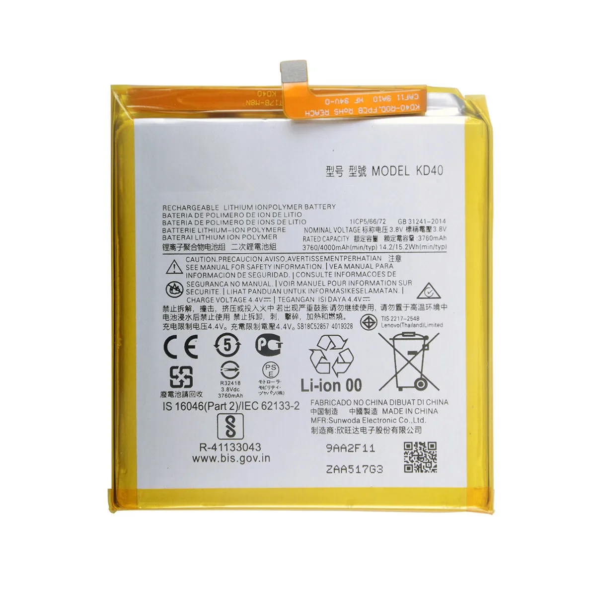 100% Original KD40 4000mAh Battery For Motorola Moto G8 Plus XT2019 XT2019-2  Phone Batteries.