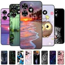 Funda de silicona suave para Infinix Hot 40 Pro, carcasa protectora negra de mármol para Infinix Hot 40i Hot40 Pro