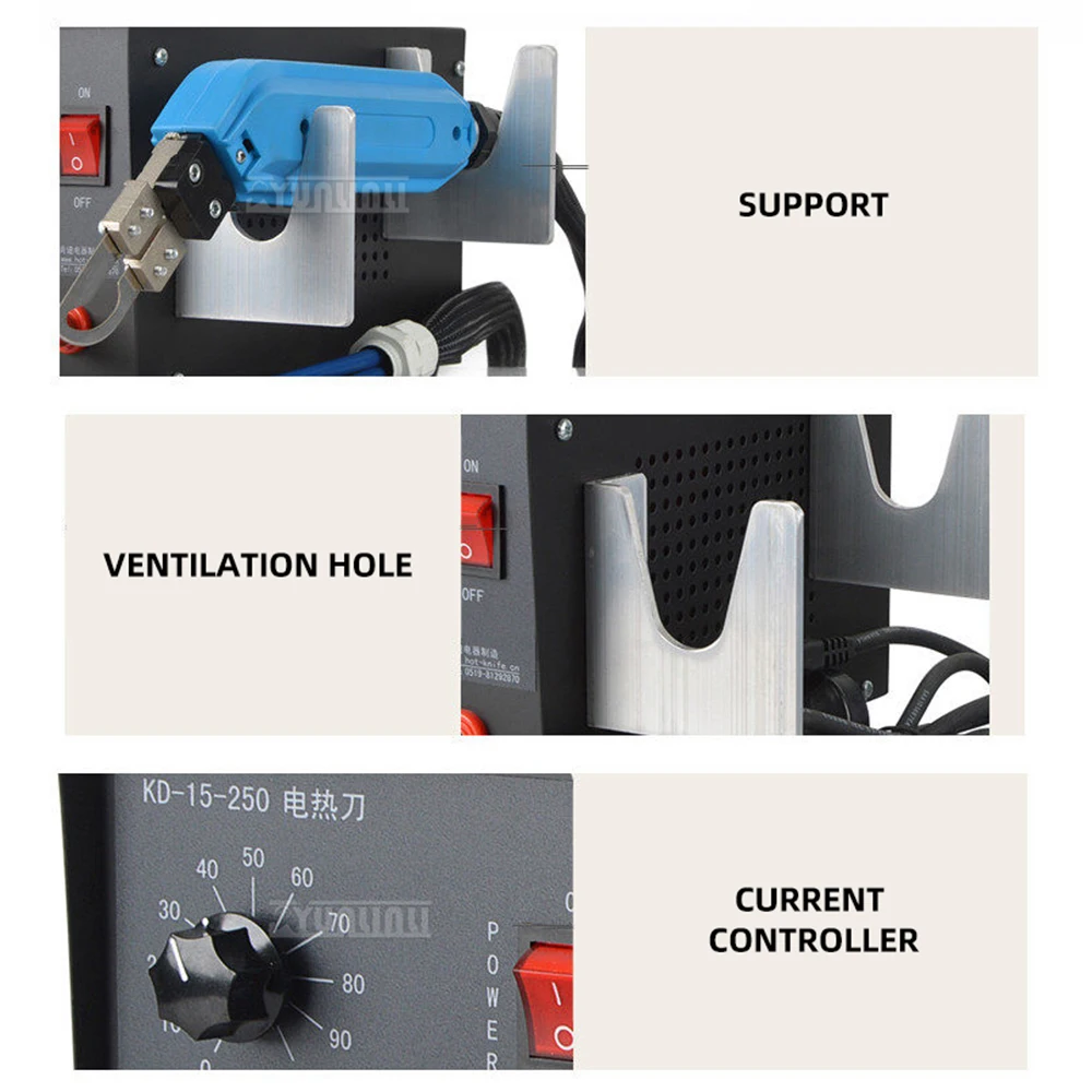 High-Power Electric Hot Knife, Heat Cutter, Hot Melt Knife for Foam / Rope / Webbing / EPE Foam / Sponge
