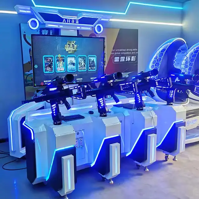 4 Players Shooting Hunter VR Virtual Reality Simulator Multi-Player for Indoor Outdoor Shopping Malls Airports Amusement Park
