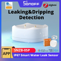 SONOFF SNZB-05P Sonoff Water Leak Sensor SNZB-05P Zigbee Water Detector Leakage Dripping Detection Real-time Alerts Via EWeLink