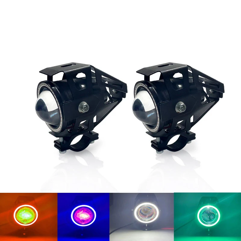 RTS reflektor motocyklowy Led z kątowymi oczami dodatkowe reflektory przeciwmgielne uniwersalne motocyklowe pomocnicze lampa do jazdy LED U7