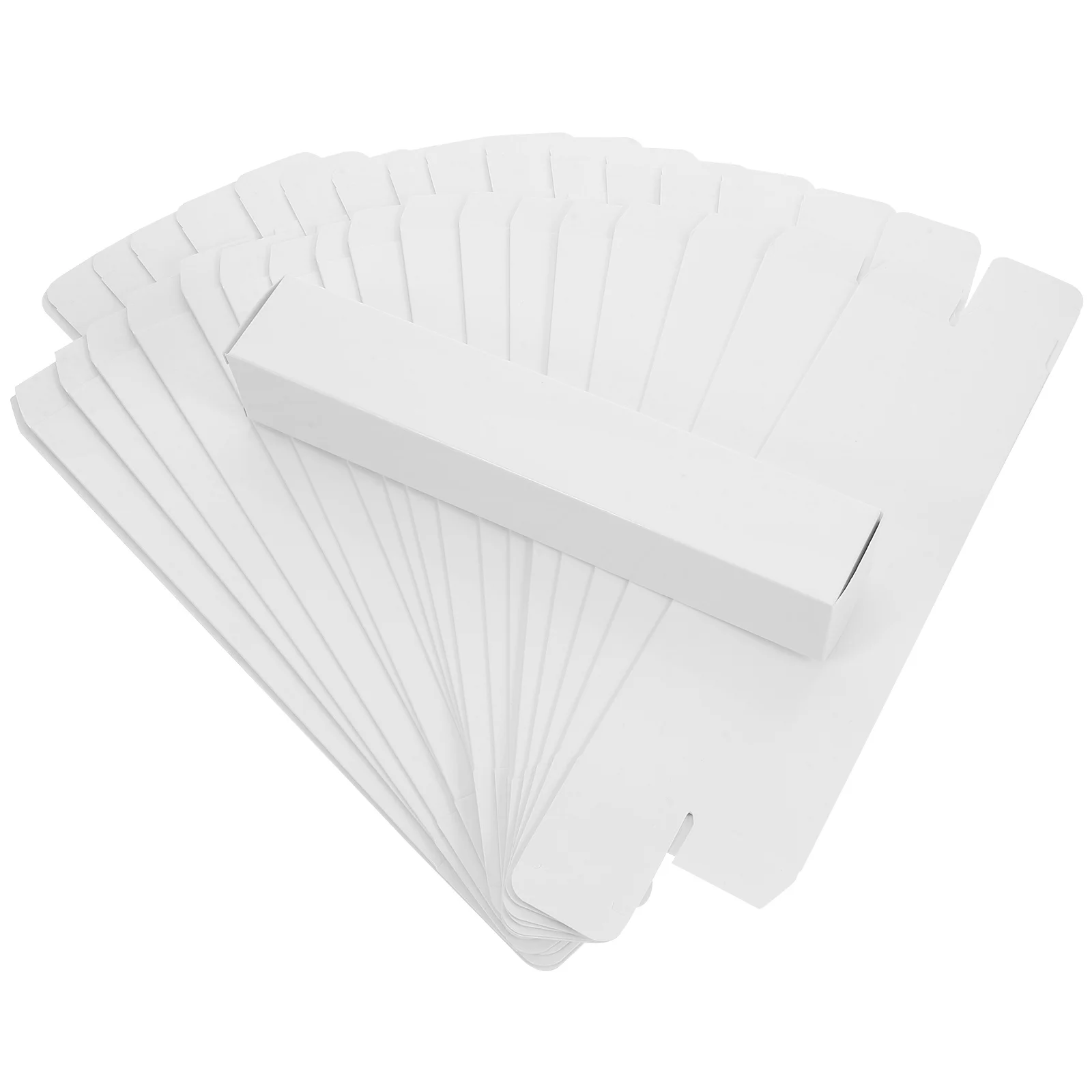 20 قطعة صناديق تخزين مروحة قابلة للطي مادة ورقية لتقوم بها بنفسك سطح فارغ أنيق منظم مروحة صندوق تخزين الزينة العملية