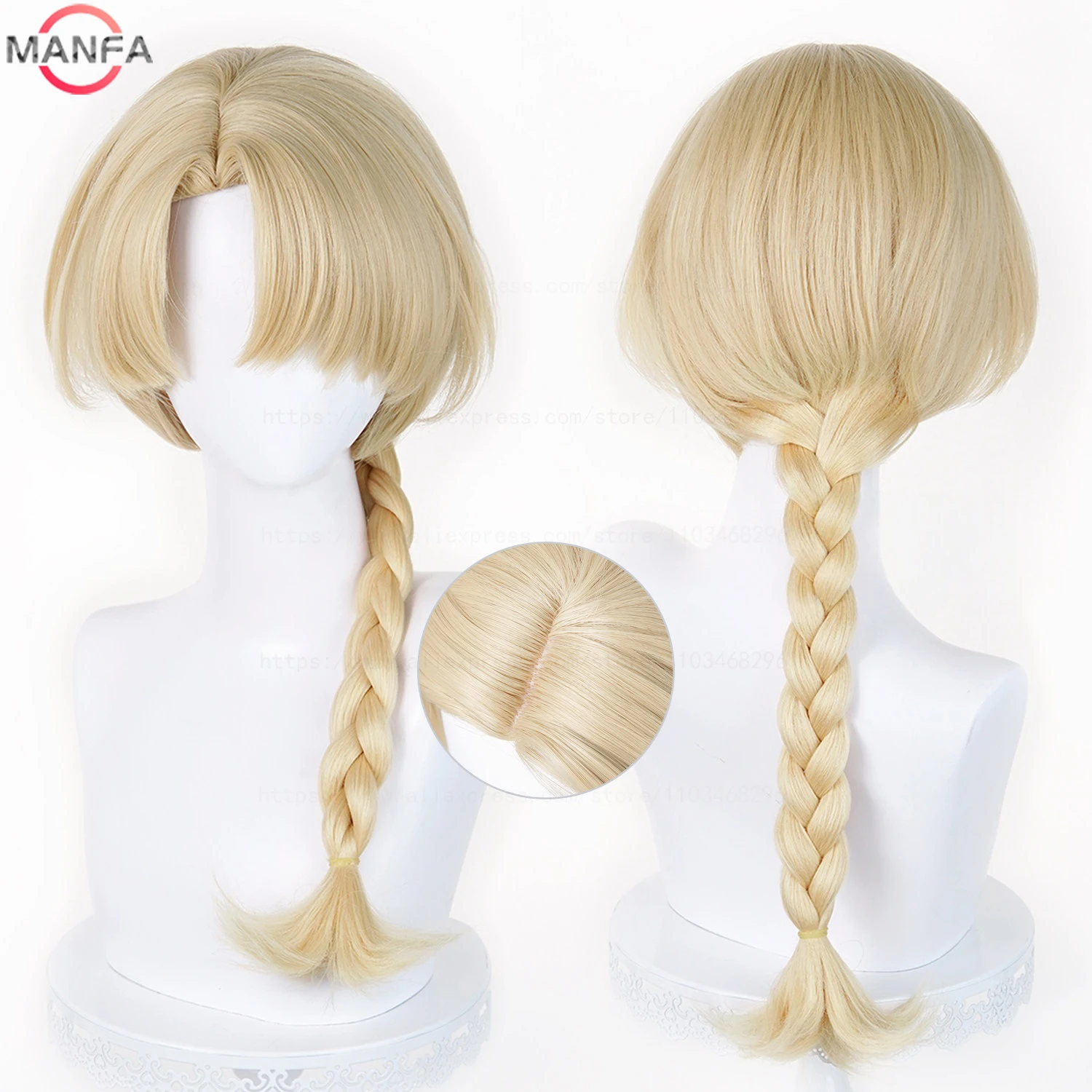 

Jeanne d'Arc Cosplay Wig Heat Resistant Synthetic Anime Wigs + Wig Cap