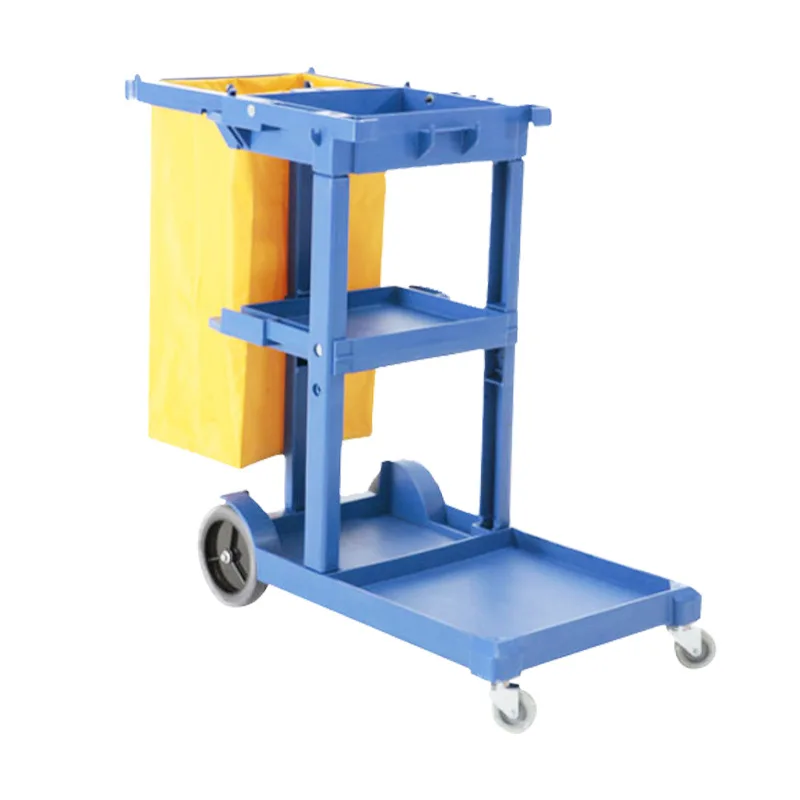 Multifunctional cleaning cart wholesale hotel lobby cleaning linen cart thickened plastic property shopping mall hand cleaning