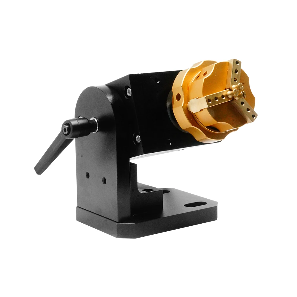 Professional Ring Jewelry Rotary Axis With Copper Clamp Jig For Fiber Laser Carving Marking Engraving Machine