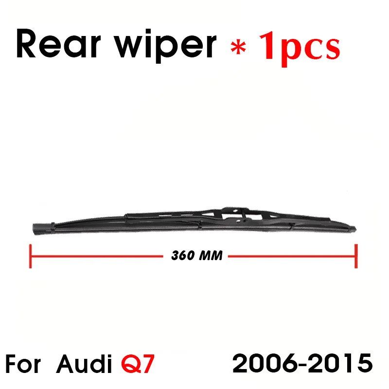 Car Wiper Blade Rear Windshield Wiper Arm Blade Brushes For Audi Q7 360MM 2006-2015 Windscreen Wiper Auto Accessories