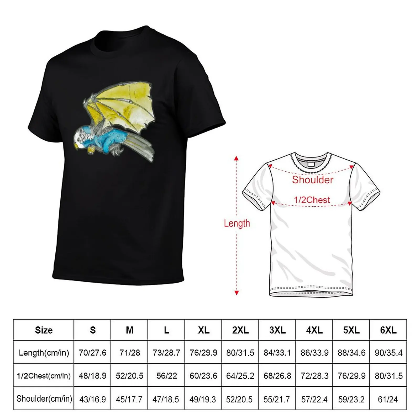 Parakeet-Dragon T-Shirt Comfort Stretch Tee Shirt