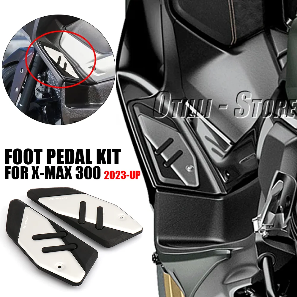 

Motorcycle Accessories Footrest Foot Pad Pedal Footboard Plate Step Footpeg For YAMAHA XMAX X-MAX 125 250 300 400 XMAX300