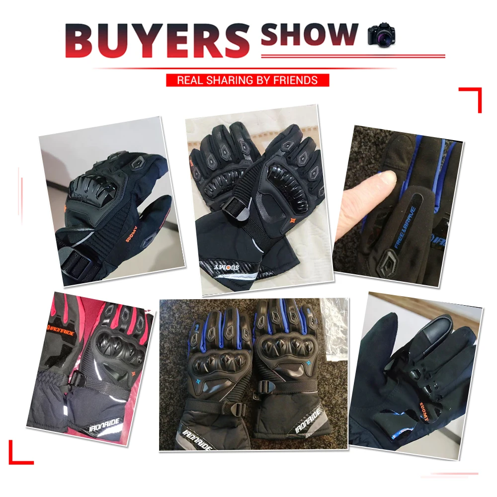 Motorcycle Gloves Windproof Waterproof Guantes Moto Men Motorbike Riding Gloves Touch Screen Moto Motocross Gloves Winter