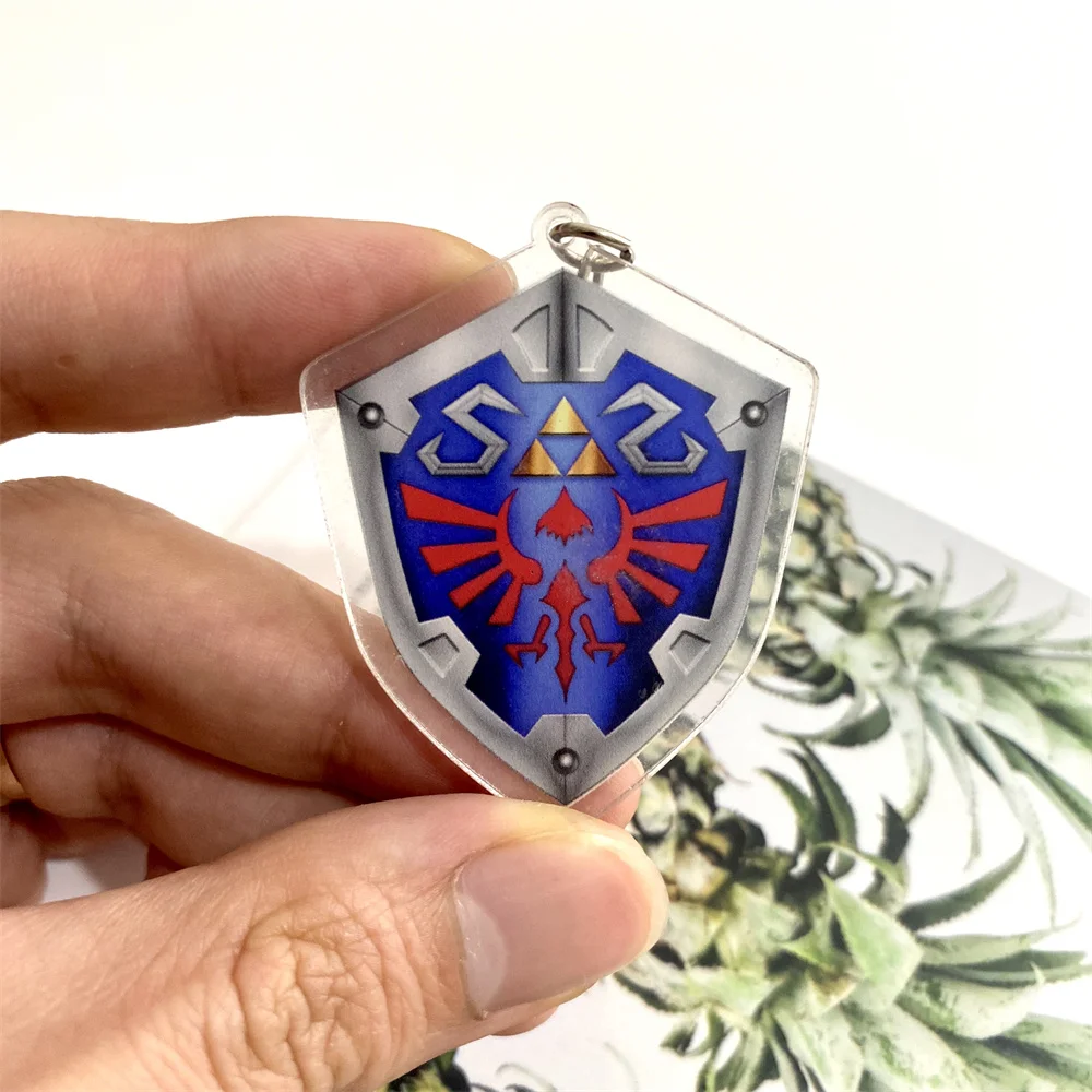 Triforce Symbol Hylian Shield Keyrings Breath of The Wild Sheikah Eye Majora\'s Mask Sword Zeldas Tears of The Kingdom Key Chain