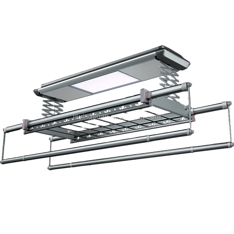 

Электронная алюминиевая складная сушилка для одежды для умного дома, настенная сушилка для балкона с аксессуаром для вешалки для одежды