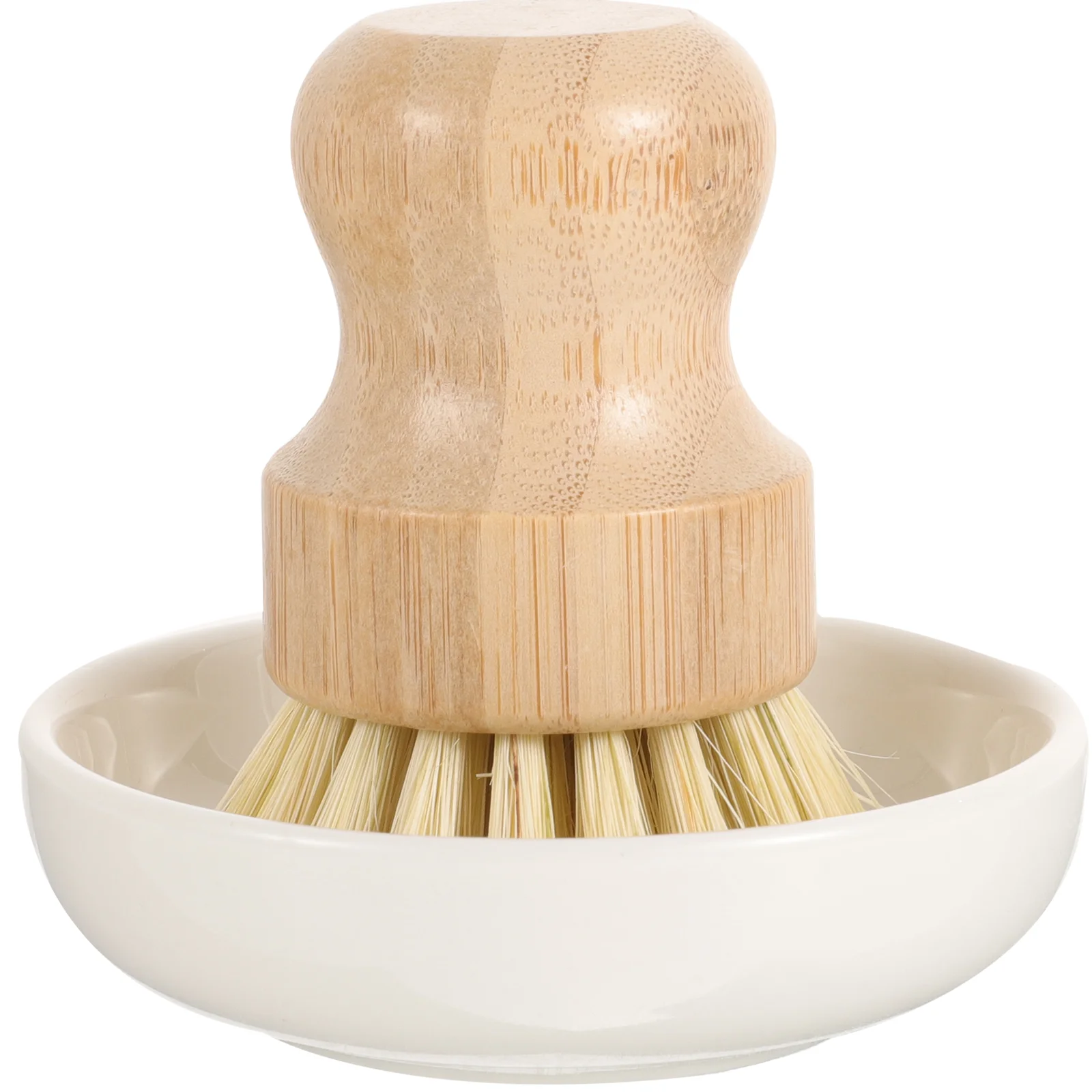 Kitchen Cleaning Brush Electric Dish Scrubber Wood Handle Palm Wash Pot Dirt Round Wisely