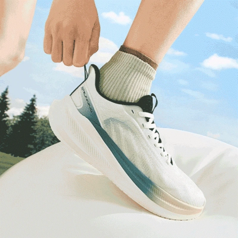 361 Degrees AirFeather 5.0 Men Running Shoes Lightweight Breathable Comfortable Wear-resistant Elastic Sole Sneakers 672612217 view 5
