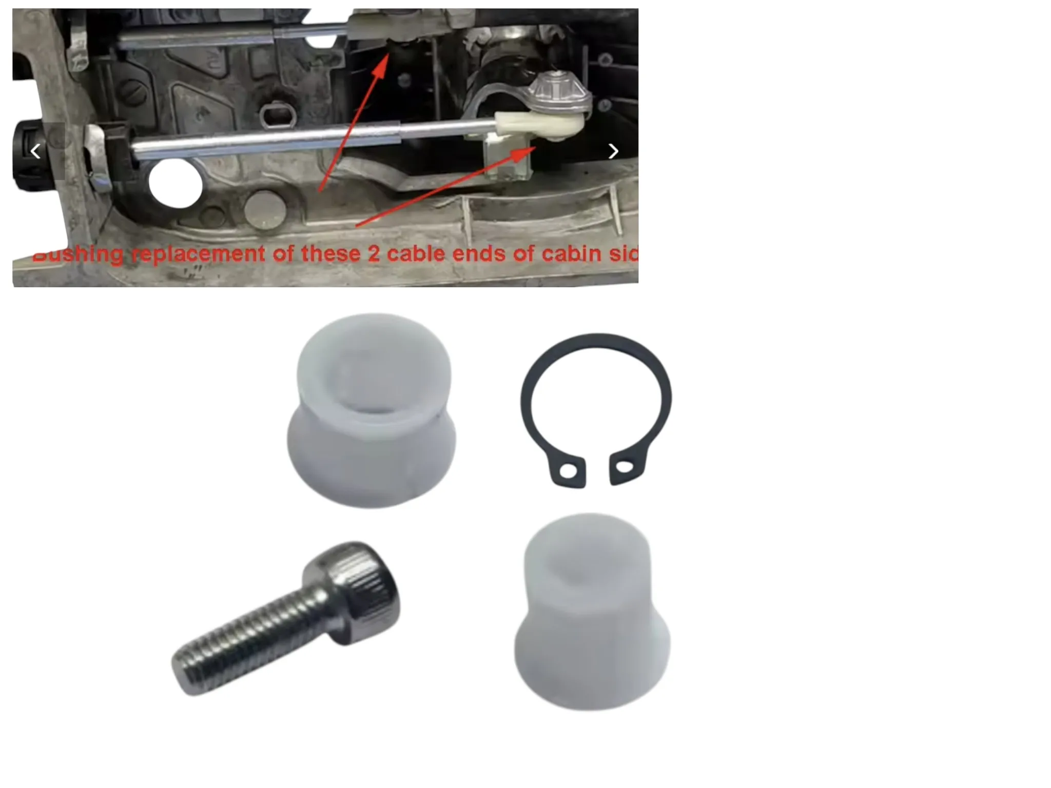 1 Set Shift Cable End Bushing Saver Repair Kit For VW Golf MK6 MK5 GTI / Passat B6 B7