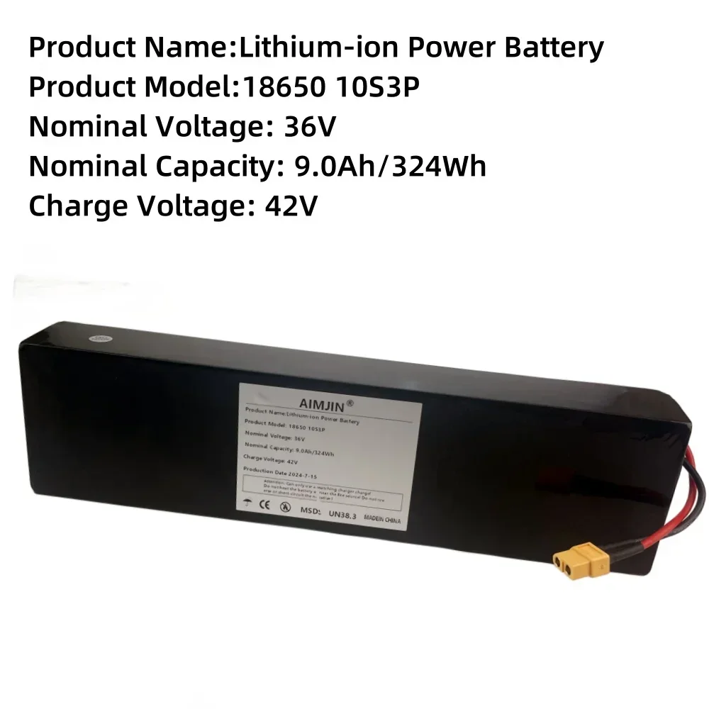 For 36V 10S3P 18650 Kugoo S2/S3/S4 9000mAh battery pack electric scooter BMS board battery pack