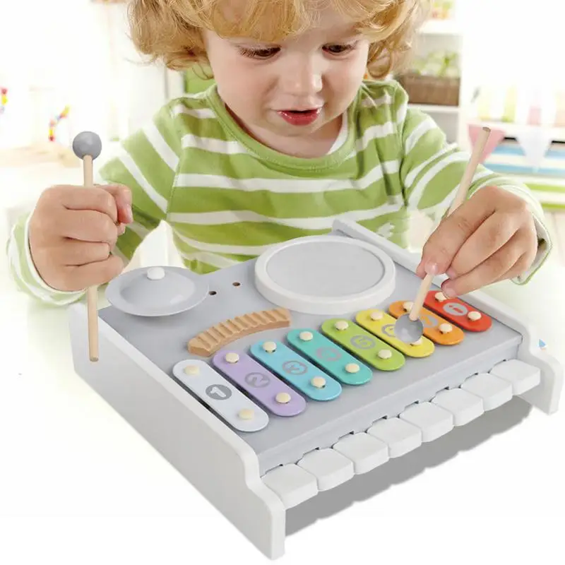 Modern Boho Xylophone Colorful KidsDrum & Percussion Instruments Boho Xylophone Multi-Functional Musical Instruments Toy For