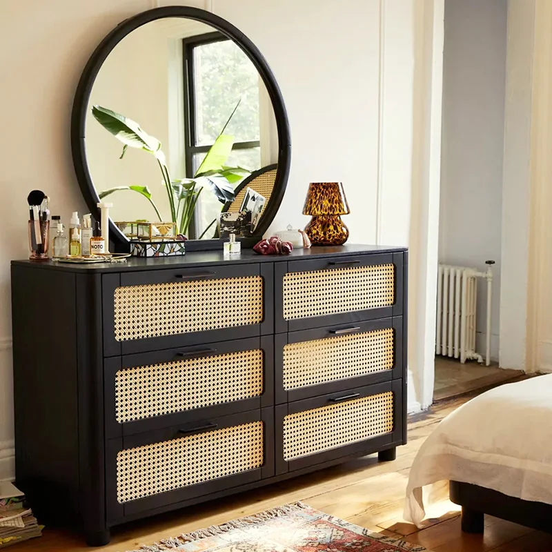 

Wabi Sanfeng small apartment household entrance drawer storage cabinet