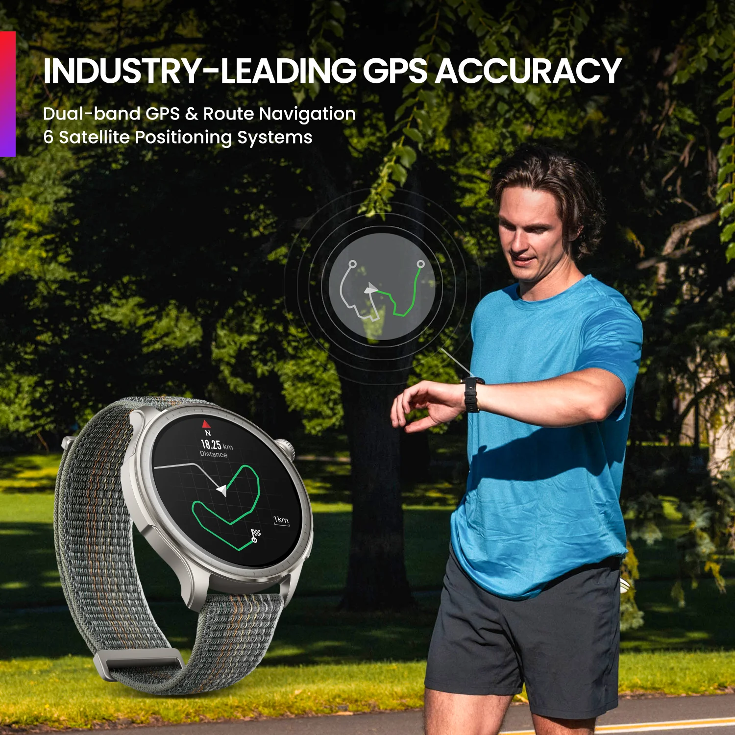Amazfit Balance 46mm Smart Watch Sleep Coach Dual-Band GPS 150+ Sports Modes Smart Watch Readiness For Android IOS Phone view 6