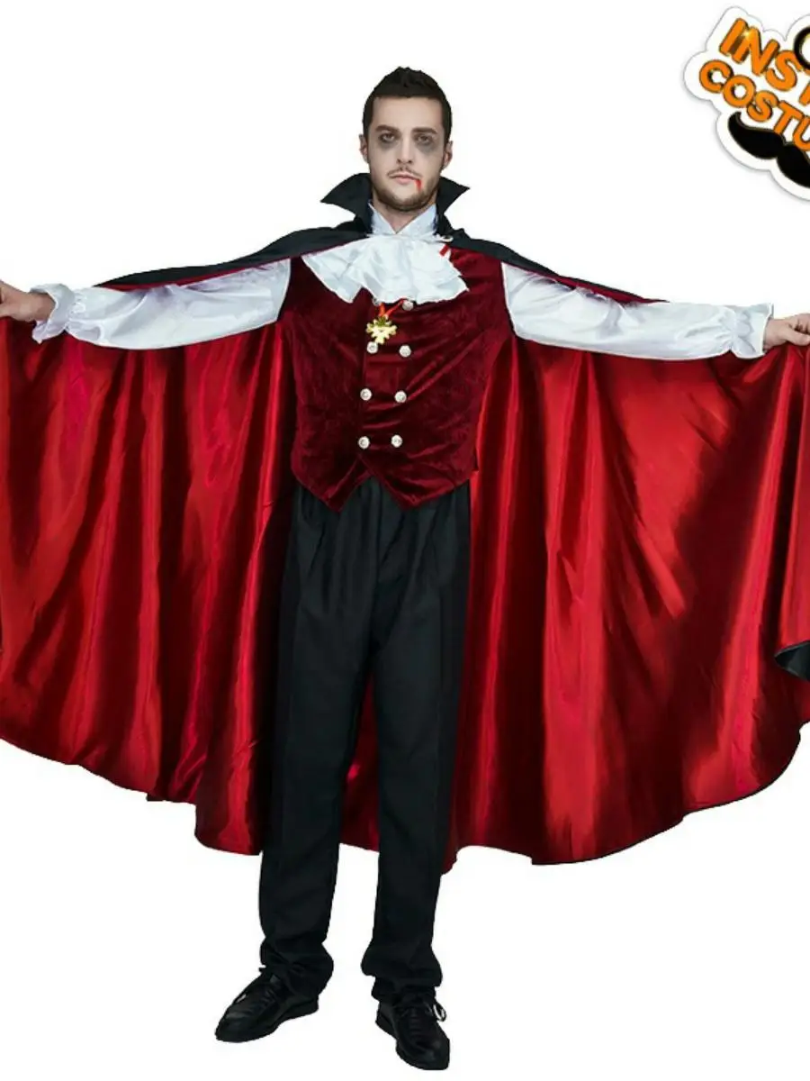 

Мужской ролевой костюм ужасов, наряд для пар, национальная сценическая одежда, материал из полиэстера, праздничный праздник на Хэллоуин