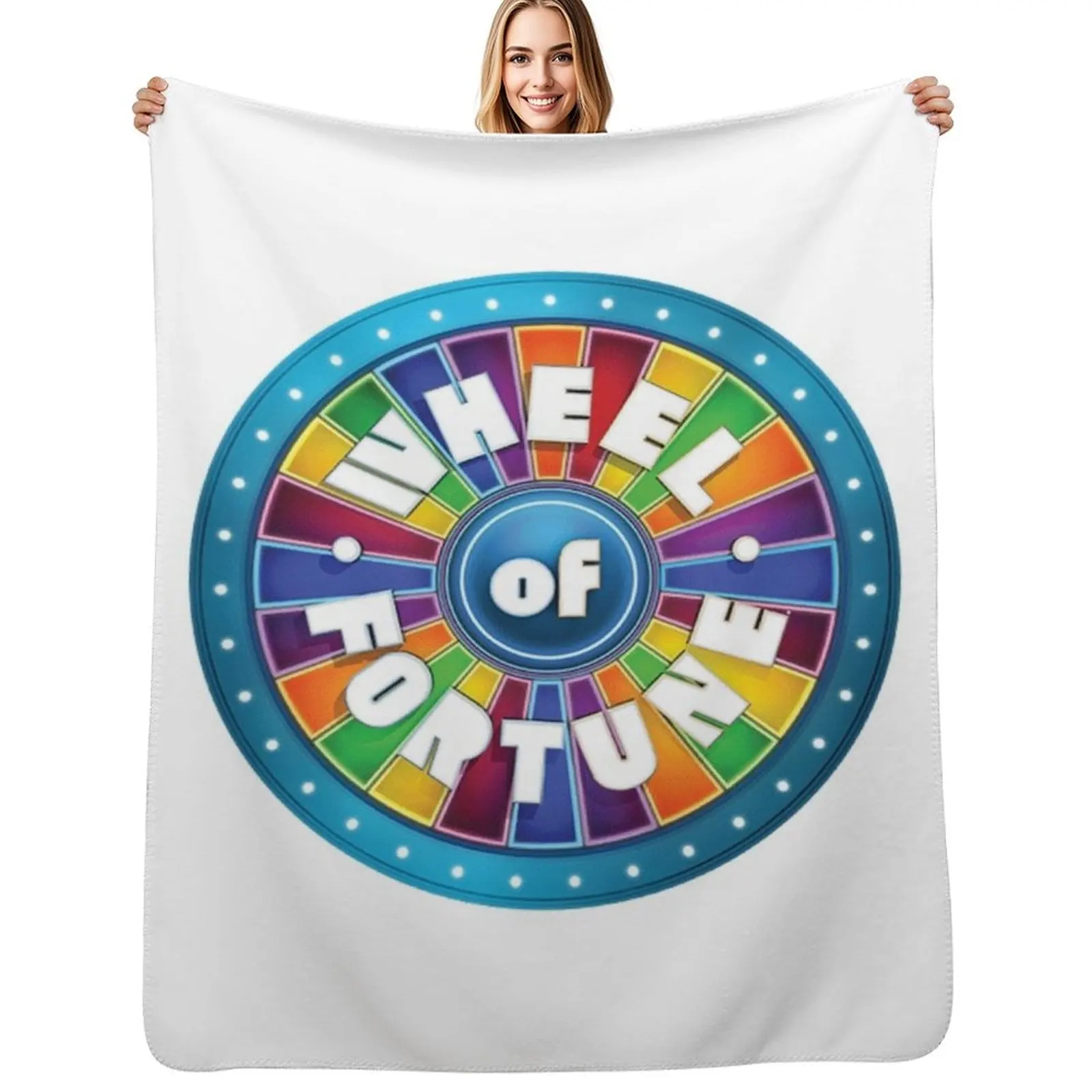 Wheel of Fortune Throw Blanket Stylish Couch Blanket for Home Living Room