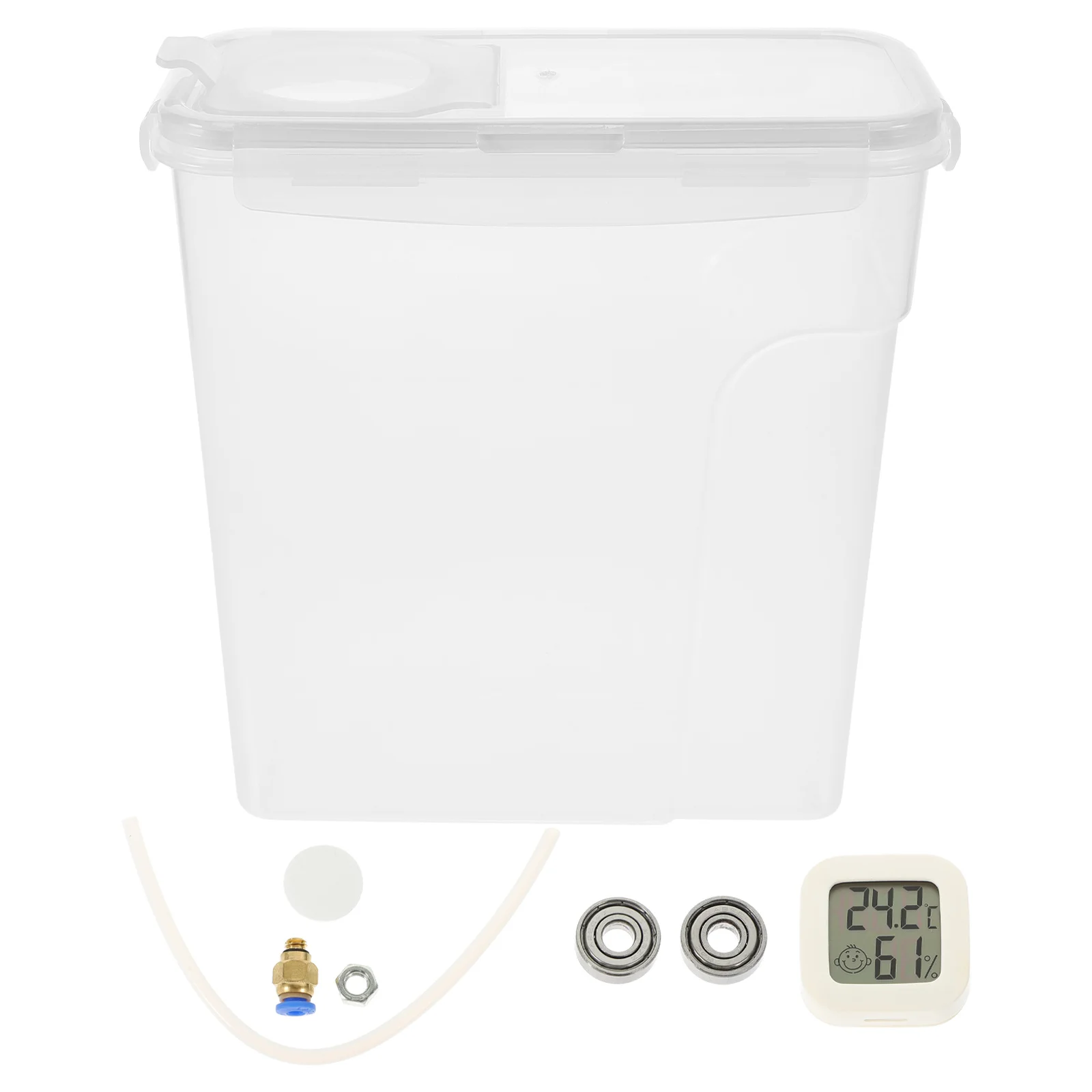 

4L Large Capacity Filament Dryer Box Dehydrator Storage Dry Box For 3D Printer 0.5/1Kg Humidity Monitor Sealing Ring Buckle