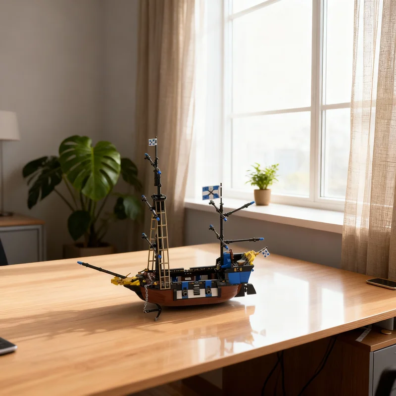 

694 детали MOC Remake Caribbean Clipper 0, модель пиратского корабля, конструктор, декор для книжной полки, украшение для дома, декор для офисного стола, подарок для него