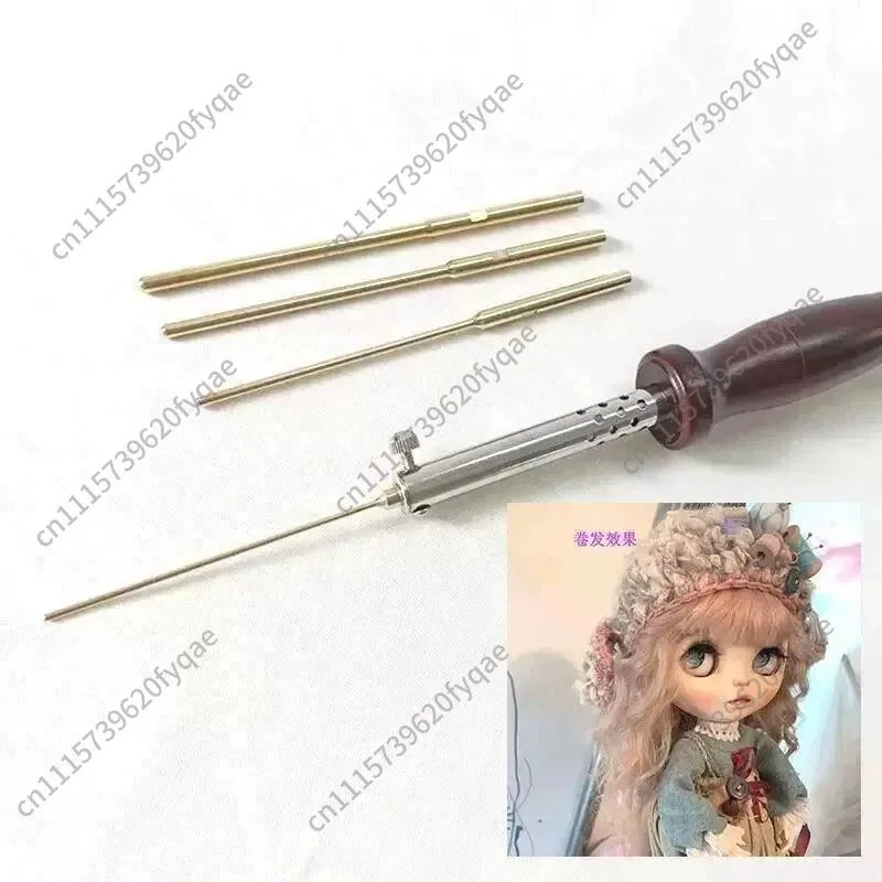 Doll Hair Heat Styling Tool, 2/3/4/5mm Copper Rod Curling Stick, DIY BJD Doll Hair Fine Curler