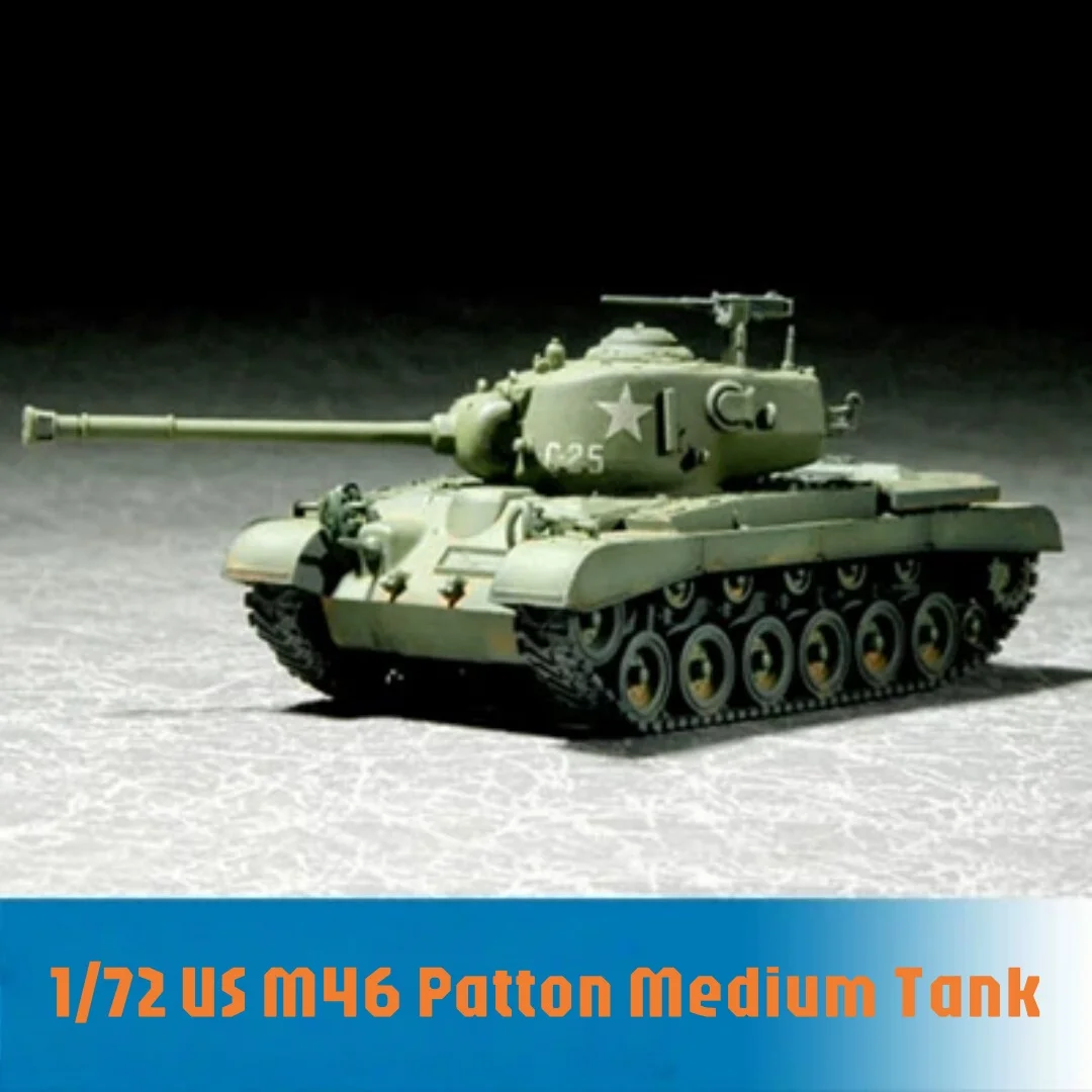 

TRUMPETER 1/72 Американский средний танк M46 Patton, пластиковая сборная модель-конструктор