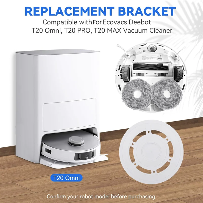 Promotion!Mop Pad Plate Accessories For Ecovacs Deebot T20 Omni/ T20 PRO/ T20 MAX Vacuum Pad Board Holder Replacement Parts