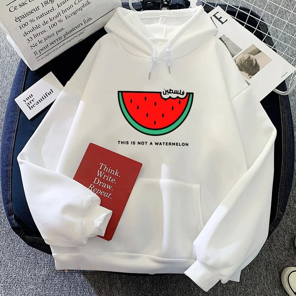 Pstine البطيخ بلوزات طويلة المرأة Faion مريحة تناسب المواد الأخرى 00% الشارع الشهير Sle هوديي غير رسمي #4