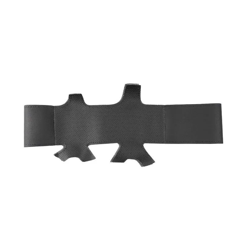 For VW Golf 4 MK4 1998-2004 Passat B5 1996-2005 4-spoke DIY Hand Sewing Perforated Leather Car Steering Wheel Cover Trim Black
