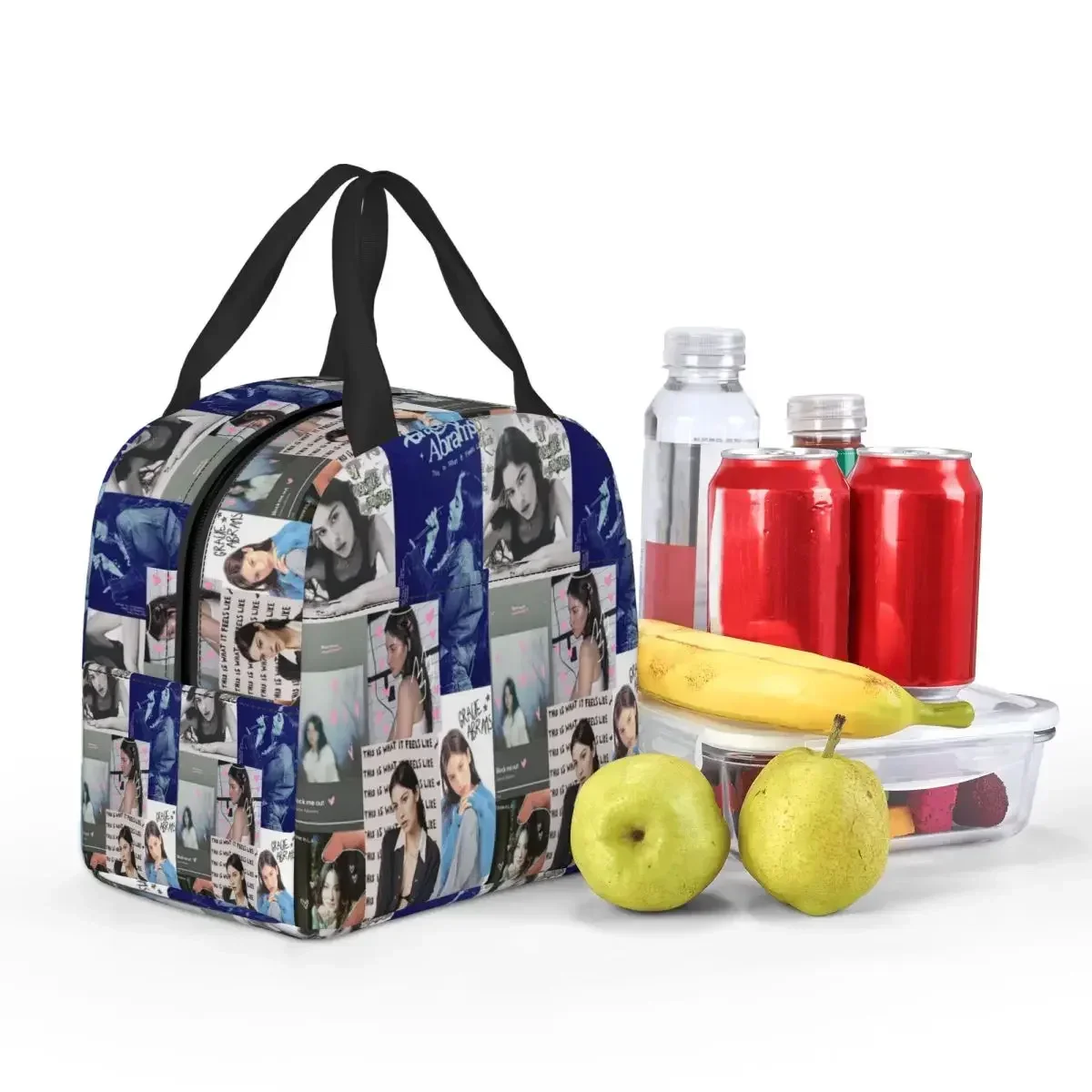 Gracie Abrams Insulated Lunch Bag for Women Kids Portable Food Boxes Thermal Lunch Box Tote