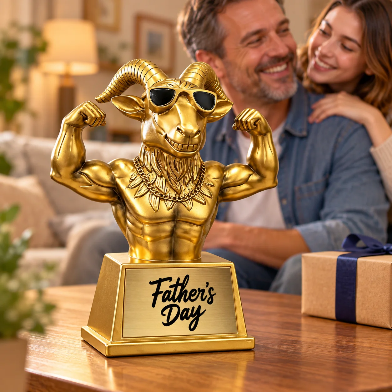 Customized Goat Trophy Personalized Football Soccer MVP Best Player Award Custom Name Champion Trophy Gifts Men Boys Party Decor