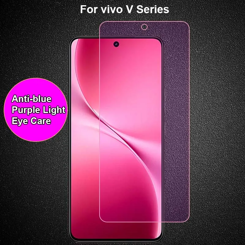 

For vivo V70 V60 V60E V50 V40 V30 V29e V25 Pro Lite Anti blue Purple Light Ray Eye Care Tempered Glass Screen Protector Film