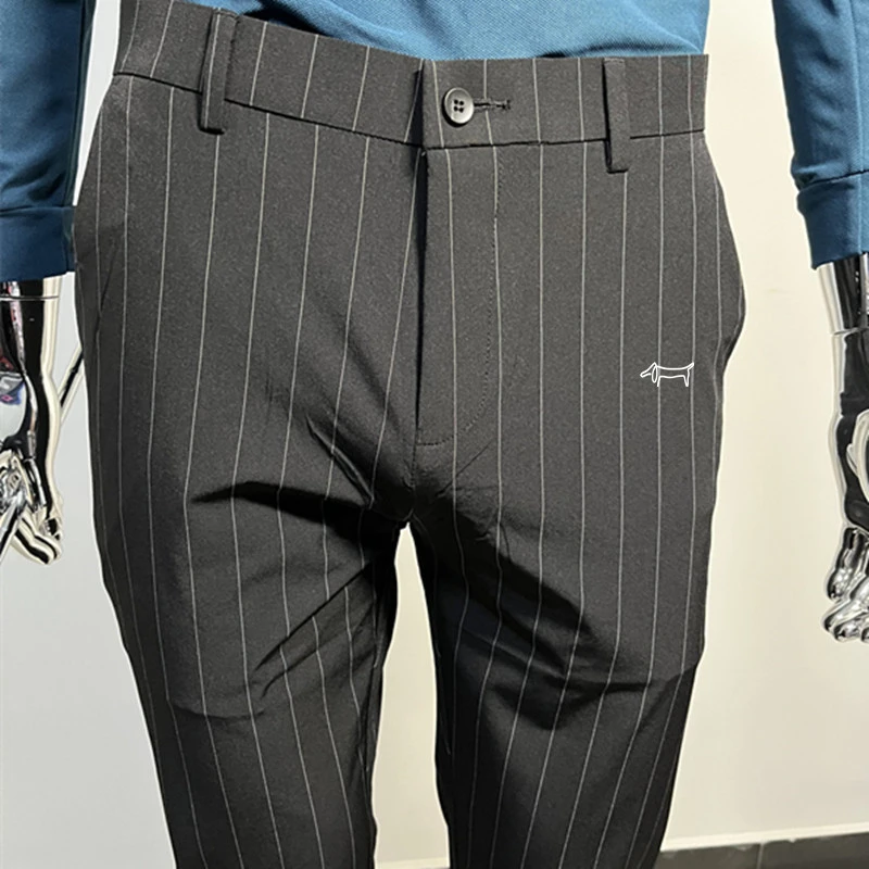

Men's Golf Wear Pants High quality Polyamide fabric elastic Ultrathin Summer GOLF Trousers Man fashion streak Suit pants 골프웨어 남성