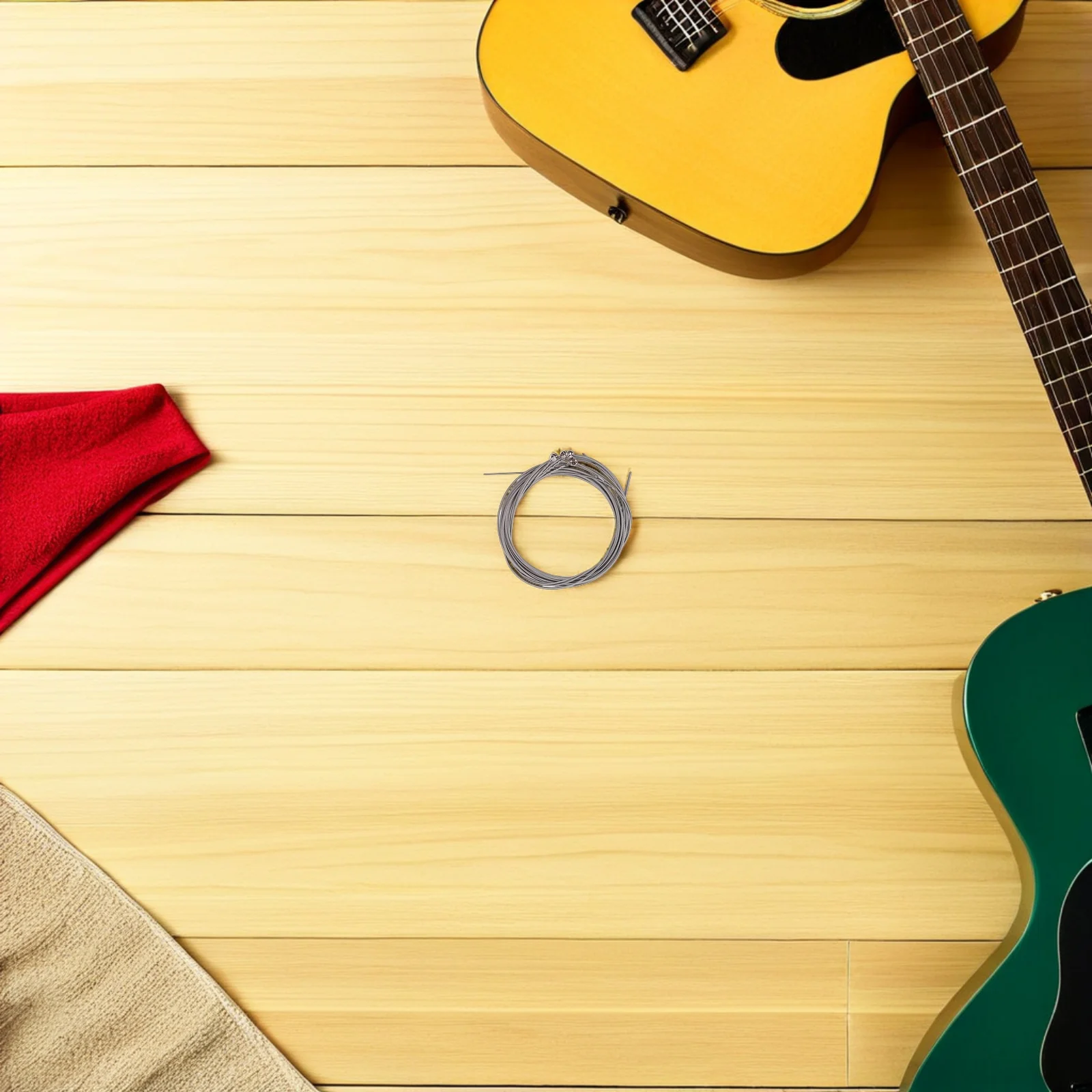 

4Pcs Durable Stainless Steel Bass Strings Great Performance Stable Vibration Sustained Sound 4 String Banjo Guitar Music