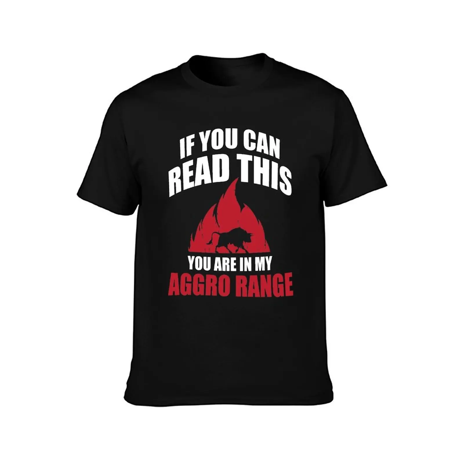 If you can read this you are in my aggro range T-Shirt Quick Dry Sports Short Sleeve Tee T-Shirt