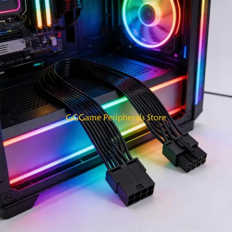 

U55B Graphics Card Power Extension Cable 8 Pin Enhances Cable Management and Routing