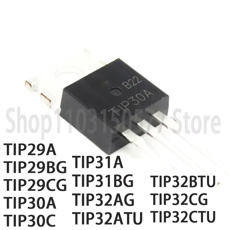 1 조각 TIP29A TIP29BG TIP29CG TIP30A TIP30C TIP31A TIP31BG TIP32AG TIP32ATU TIP32BTU TIP32CG TIP32CTU-TO220
