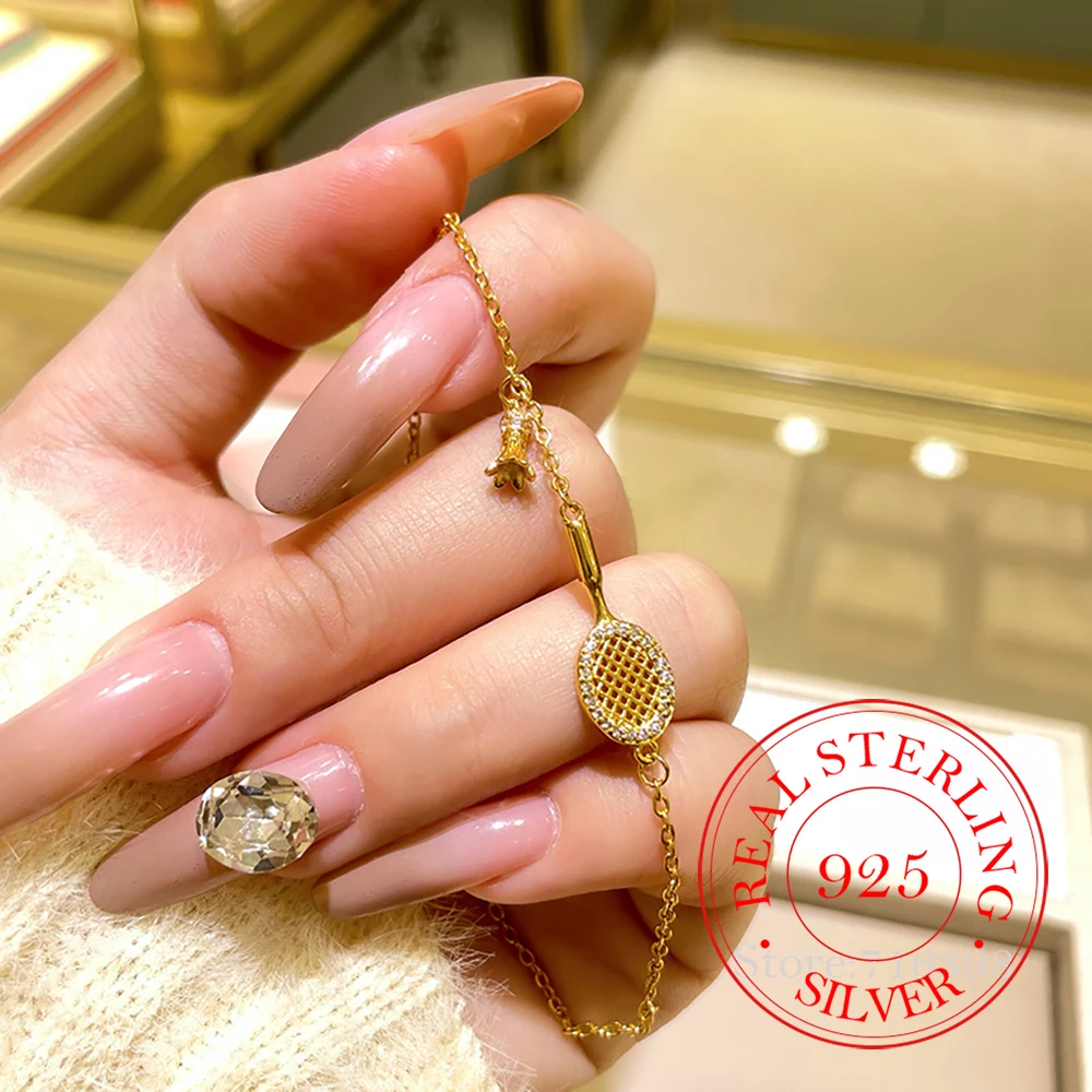 925-prata-esterlina-joias-cristal-dourado-raquete-de-badminton-charme-pulseira-para-mulheres-homme-luxo-festa-de-casamento-presente