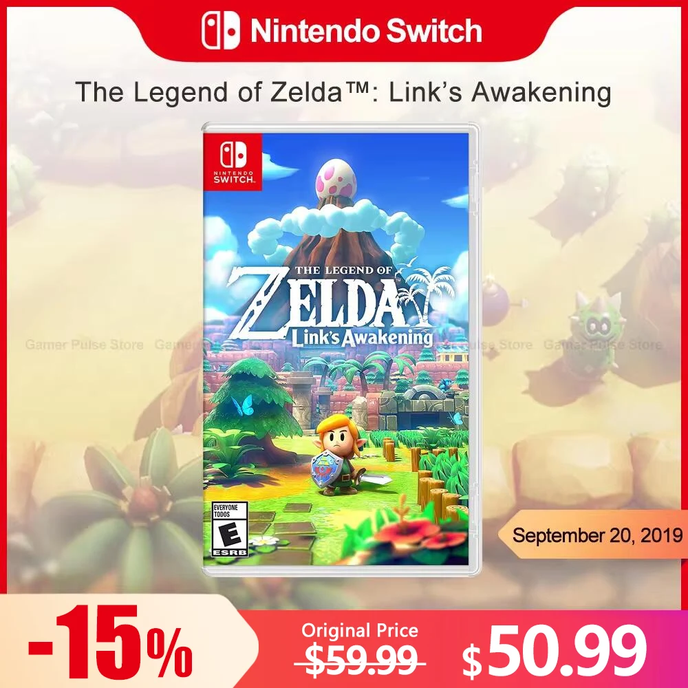 

The Legend of Zelda Link Awakening 100% nintendo switch игры официальная оригинальная игровая карта для Switch OLED Lite