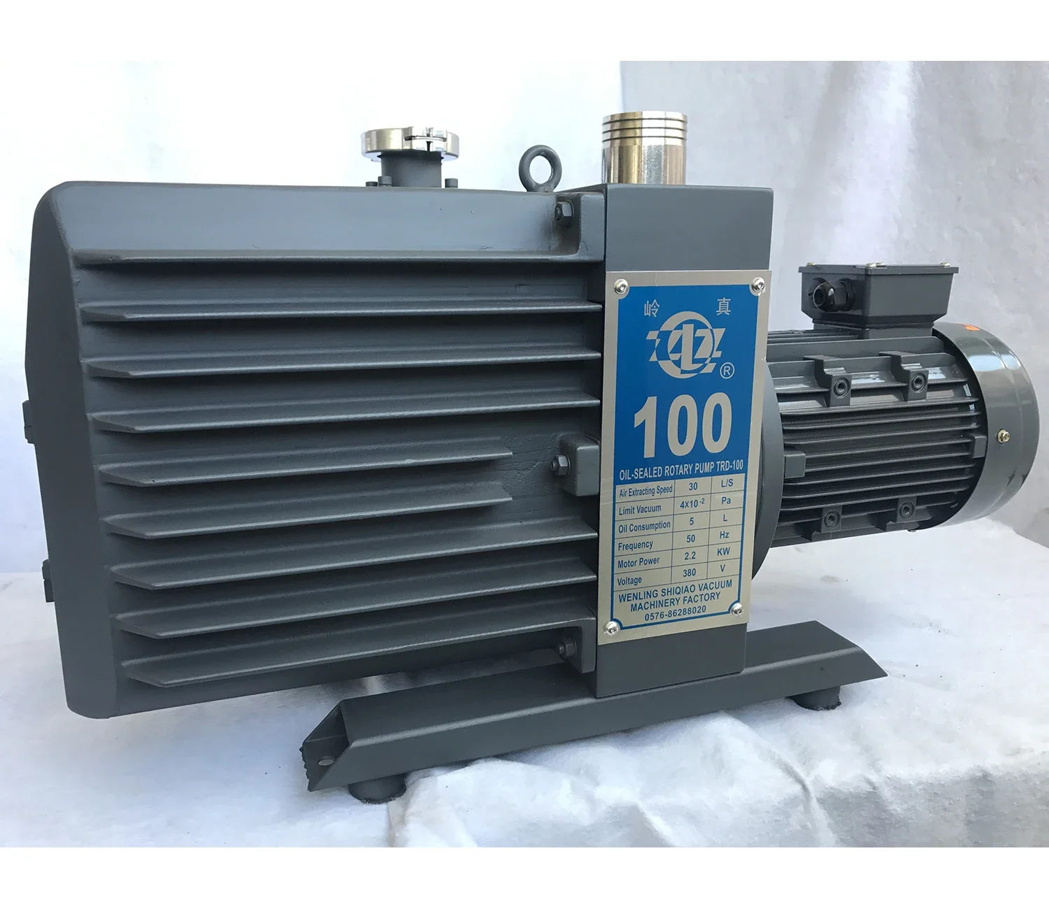 High industrial gas ballast valve rotary vane vacuum pump 3HP 12cfm  TRD-100